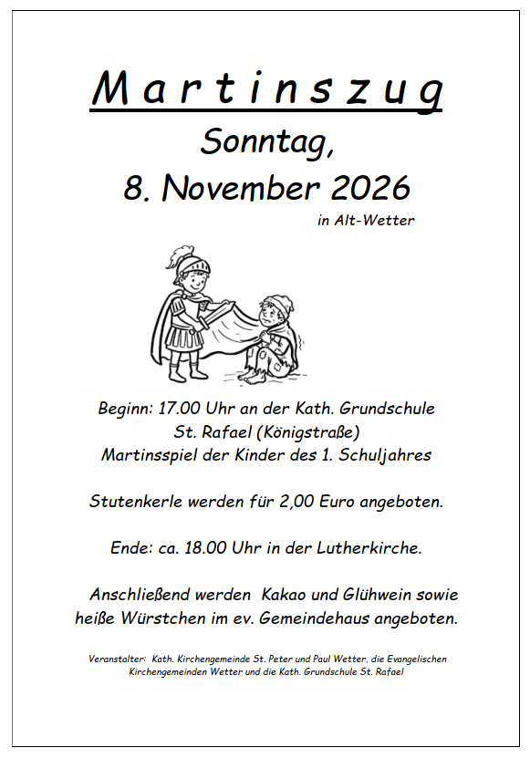 Plakat Martinszug 2026